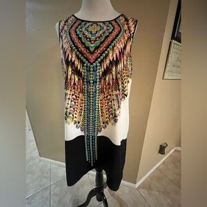 Pink Owl Multicolor Sleeveless Top